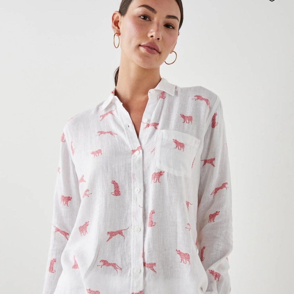 Rails Shirt - Charli Rose Leopard Shirt - XL - NWT